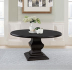 Home & Sleep Outlet - Twyla 60-inch Round Wood Dining Room Table Dark Cocoa