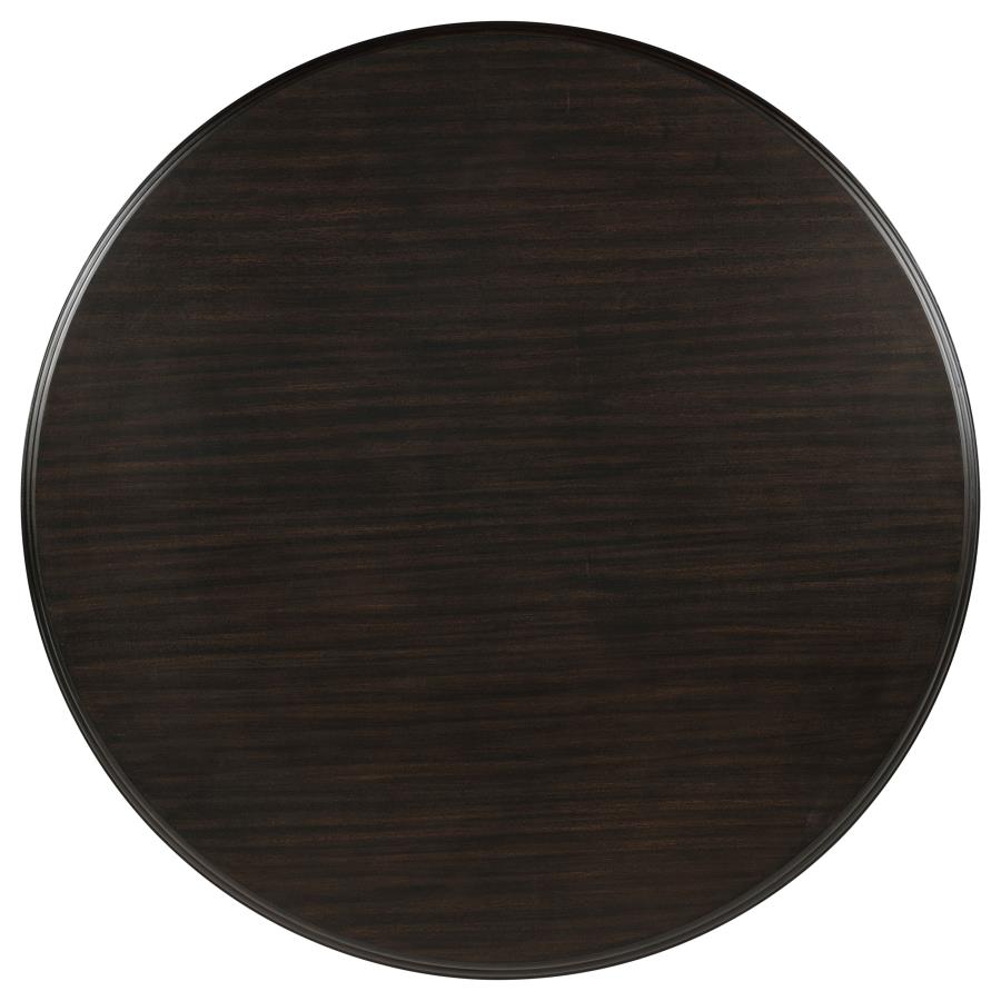 Home & Sleep Outlet - Twyla 60-inch Round Wood Dining Room Table Dark Cocoa