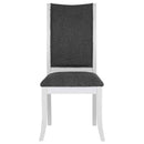 Judd Upholstered Dining Side Chair Pearl White (Set of 2)