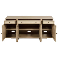 Kailani 10-piece Wood Dining Set with Sideboard Beige Oak