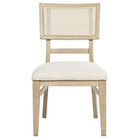 Kailani Rattan Cane Dining Side Chair Beige Oak (Set of 2)