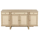 Kailani 4-door Cane Sideboard Buffet Cabinet Beige Oak