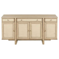 Kailani 4-door Cane Sideboard Buffet Cabinet Beige Oak