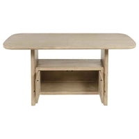 Kailani 7-piece Wood Counter Height Dining Set Beige Oak