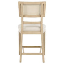 Kailani Rattan Cane Counter Side Chair Beige Oak (Set of 2)