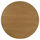 Hartville 5-piece Round Dining Table Set Natural Light Brown