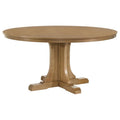 Home & Sleep Outlet - Hartville 60-inch Round Dining Table Natural Light Brown