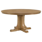 Home & Sleep Outlet - Hartville 60-inch Round Dining Table Natural Light Brown