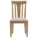Hartville Dining Side Chair Natural Light Brown (Set of 2)