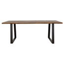 Ditman 80-inch Live Edge Dining Table Grey Sheesham