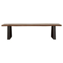 Ditman Live Edge Wood Dining Bench Grey Sheesham