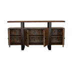 Home & Sleep Outlet - Ditman 4-door Solid Wood Sideboard Buffet Grey Sheesham