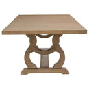 Brockway 104-inch Extension Leaf Dining Table Barley Brown