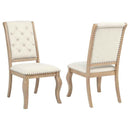Brockway Upholstered Dining Chair Barley Brown (Set of 2)