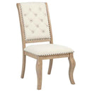Brockway Upholstered Dining Chair Barley Brown (Set of 2)