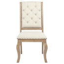 Brockway Upholstered Dining Chair Barley Brown (Set of 2)