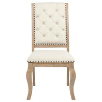 Brockway Upholstered Dining Chair Barley Brown (Set of 2)
