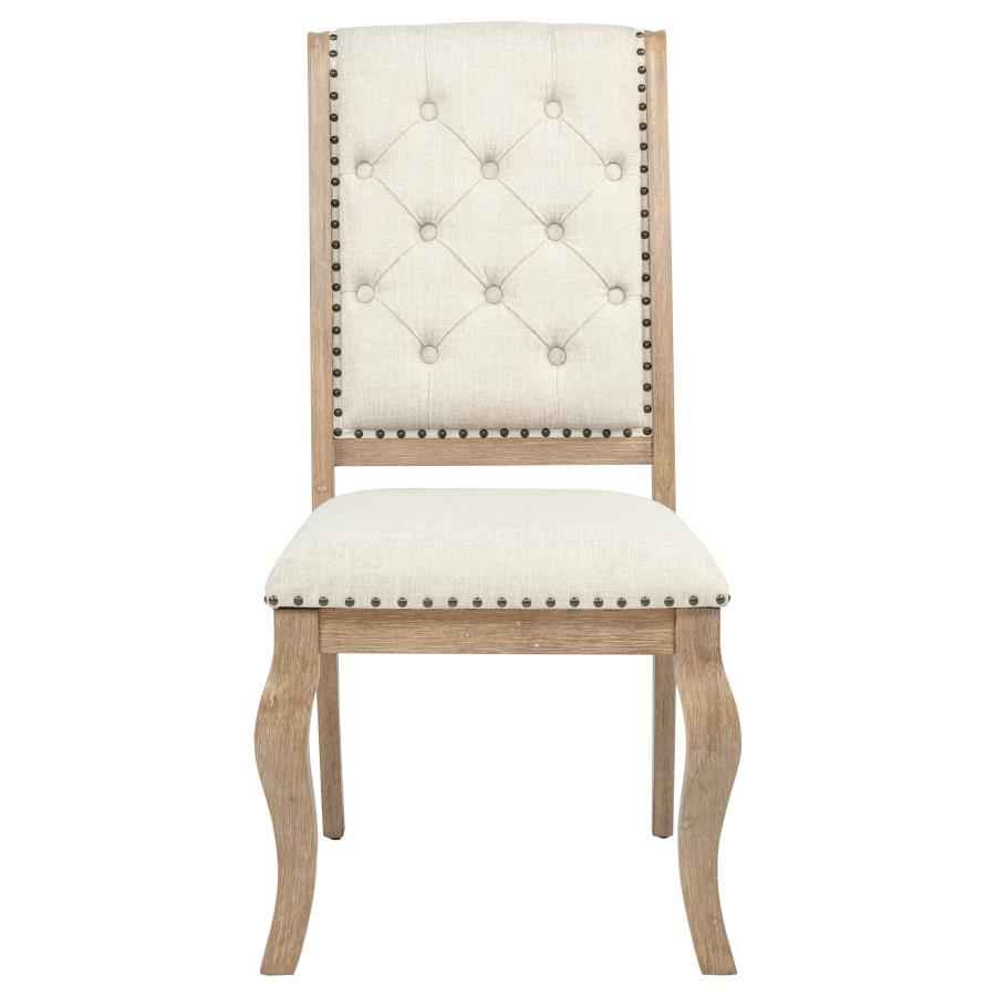 Brockway Upholstered Dining Chair Barley Brown (Set of 2)