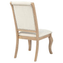 Brockway Upholstered Dining Chair Barley Brown (Set of 2)