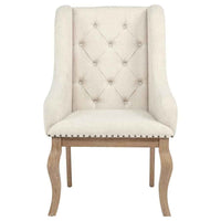 Brockway Upholstered Arm Chair Barley Brown (Set of 2)