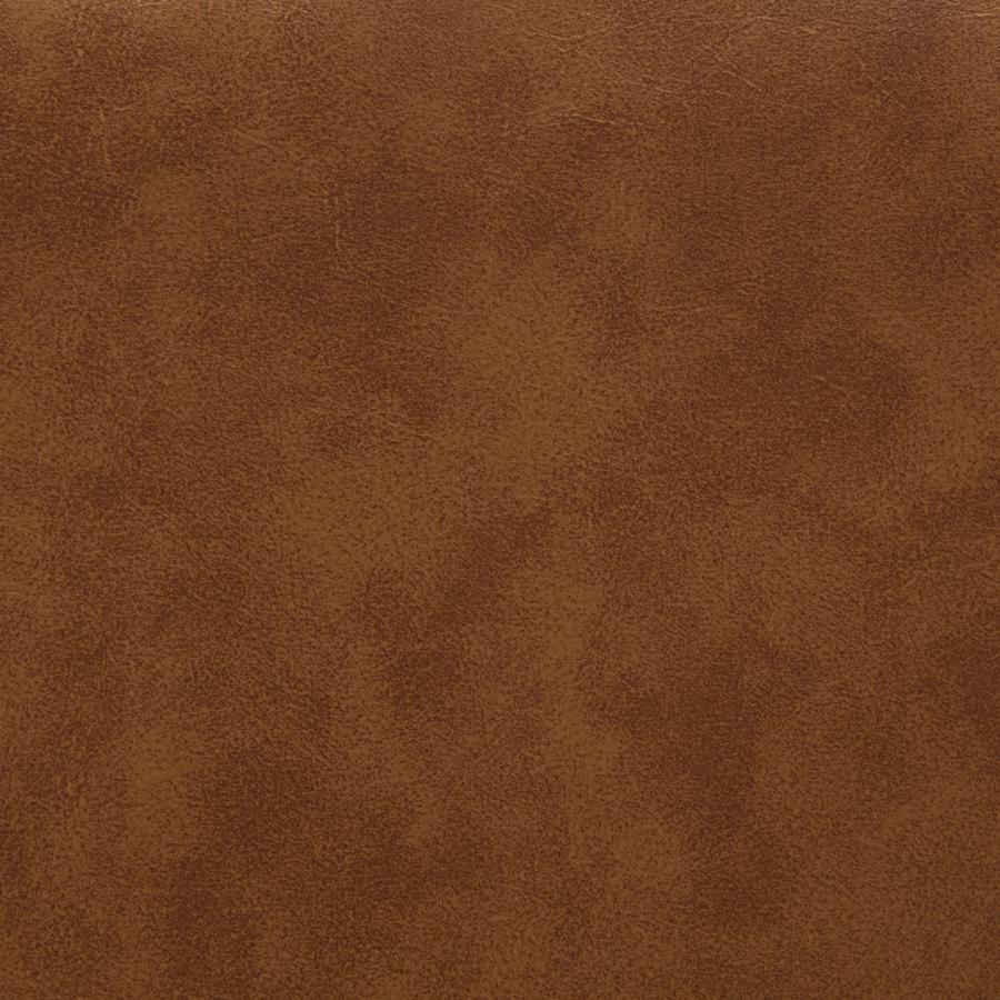 Home & Sleep Outlet - Aiken Faux Leather Upholstered Dining Side Chair Saddle Brown (Set of 4)