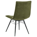 Home & Sleep Outlet - Aiken Fabric Upholstered Dining Side Chair Saddle Forest Green (Set of 4)