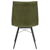 Aiken Fabric Upholstered Dining Side Chair Saddle Forest Green (Set of 4)