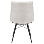 Home & Sleep Outlet - Aiken Fabric Upholstered Dining Side Chair Saddle Stone White (Set of 4)
