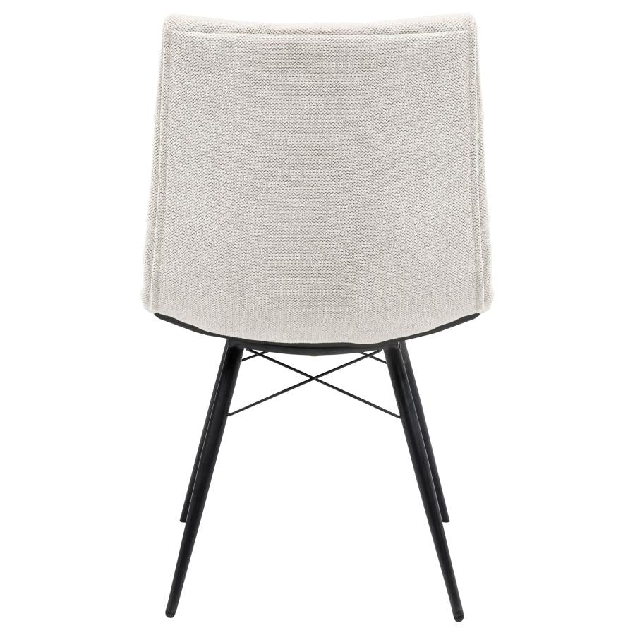 Home & Sleep Outlet - Aiken Fabric Upholstered Dining Side Chair Saddle Stone White (Set of 4)