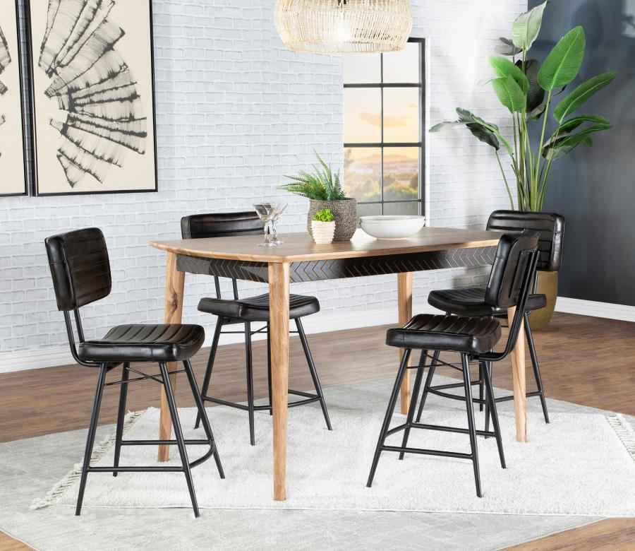Partridge 5-piece Counter Dining Set Sheesham and Espresso