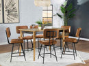 Partridge 7-piece Counter Dining Set Sheesham and Camel