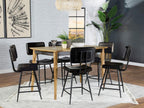 Partridge 7-piece Counter Dining Set Sheesham and Espresso