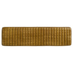 Home & Sleep Outlet - Misty Leather Upholstered Dining Bench Antique Camel