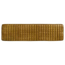 Misty Leather Upholstered Dining Bench Antique Camel