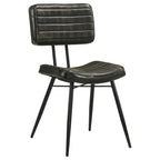 Home & Sleep Outlet - Misty Leather Upholstered Dining Chair Espresso (Set of 2)