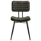Home & Sleep Outlet - Misty Leather Upholstered Dining Chair Espresso (Set of 2)
