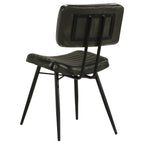 Home & Sleep Outlet - Misty Leather Upholstered Dining Chair Espresso (Set of 2)