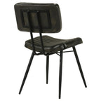 Home & Sleep Outlet - Misty Leather Upholstered Dining Chair Espresso (Set of 2)
