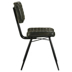 Home & Sleep Outlet - Misty Leather Upholstered Dining Chair Espresso (Set of 2)