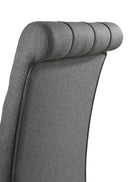 Alana Fabric Upholstered Dining Side Chair Grey (Set of 2)