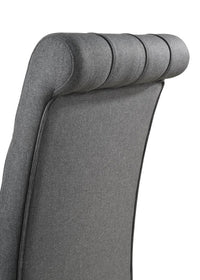 Alana Fabric Upholstered Dining Side Chair Grey (Set of 2)