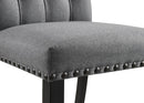 Alana Fabric Upholstered Dining Side Chair Grey (Set of 2)