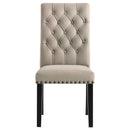 Alana Velvet Upholstered Dining Side Chair Sand (Set of 2)