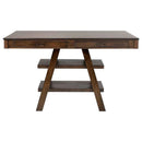 Dewey Rectangular 60-inch Counter Height Dining Table Walnut