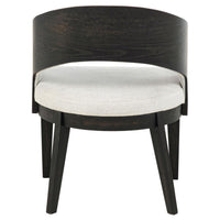 Leandro Upholstered Dining Arm Chair Cream (Set of 2)