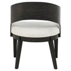 Leandro Upholstered Dining Arm Chair Cream (Set of 2)