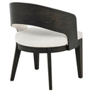 Leandro Upholstered Dining Arm Chair Cream (Set of 2)