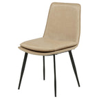 Home & Sleep Outlet - Ortega Upholstered Dining Side Chair Tan (Set of 2)