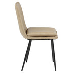 Home & Sleep Outlet - Ortega Upholstered Dining Side Chair Tan (Set of 2)
