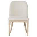 Solano Upholstered Dining Side Chair Beige (Set of 2)
